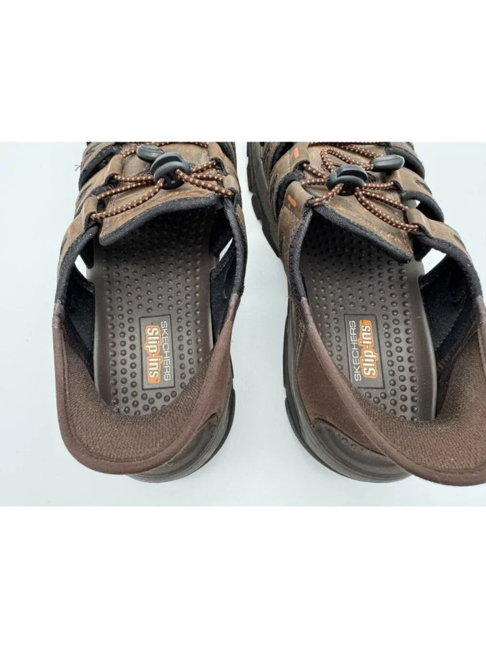 Skechers Slip Ins RF Tresmen Norvick Fisherman Sandals Brown 205187 Mens Size 11